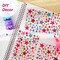 Wrapables 327pcs Acrylic Self Adhesive Crystal Rhinestone Gem Stickers, DIY, Arts & Crafts Supplies (3 sheets), Stars